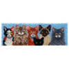 Herrschners Purrfect Pals Bench Pillow Latch Hook Kit
