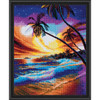 Crystal Art Tropical Beach Mounted Diamond Painting