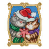 Design Works Christmas Kittens Plastic Canvas Kit Design Works Christmas Kittens Plastic Canvas Kit
