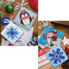 Abris Art Sweet Little Penguin & I Give Presents!, Set of 2 Beaded Embroidery Kit