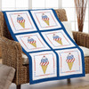 Herrschners Patriotic Ice Cream Quilt Blocks Stamped Cross-Stitch Herrschners Patriotic Ice Cream Quilt Blocks Stamped Cross-Stitch