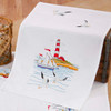 Herrschners Coastline Table Runner Stamped Embroidery Kit Herrschners Coastline Table Runner Stamped Embroidery Kit