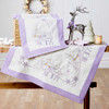 Herrschners Wintervillage Purple Table Topper & Table Runner Set Stamped Embroidery Kit Herrschners Wintervillage Purple Table Topper & Table Runner Set Stamped Embroidery Kit