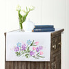 Herrschners Camellia Dresser Scarf Stamped Embroidery Herrschners Camellia Dresser Scarf Stamped Embroidery