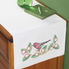 Herrschners Apple Blossom Tweets Dresser Scarf Stamped Cross-Stitch Herrschners Apple Blossom Tweets Dresser Scarf Stamped Cross-Stitch