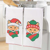 Herrschners Winter Woodland Fox Towel Pair Thread Kit