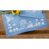 Herrschners Geese on Blue Table Topper Stamped Embroidery Kit Herrschners Geese on Blue Table Topper Stamped Embroidery Kit