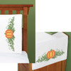 Herrschners Pumpkin Harvest Pillowcase Pair & Dresser Scarf Set Stamped Cross-Stitch Herrschners Pumpkin Harvest Pillowcase Pair & Dresser Scarf Set Stamped Cross-Stitch