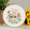 Herrschners On The Farm Pig Hoop Stamped Embroidery Kit Herrschners On The Farm Pig Hoop Stamped Embroidery Kit