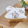 Herrschners Blackbird & Flower Breadcloth Stamped Embroidery Herrschners Blackbird & Flower Breadcloth Stamped Embroidery