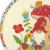 Dimensions Gnome Hoop Counted Cross-Stitch Kit