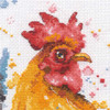 Dimensions Watercolor Rooster Counted Cross-Stitch Kit