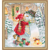 Letistitch Winter Playtime with Free Frame Counted Cross-Stitch Kit Letistitch Winter Playtime with Free Frame Counted Cross-Stitch Kit
