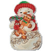 Wichelt Imports, Inc. Snowman with Gingerbread Counted Cross-Stitch Kit Wichelt Imports, Inc. Snowman with Gingerbread Counted Cross-Stitch Kit