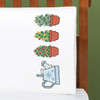 Herrschners Garden Containers Pillowcase Pair Stamped Cross-Stitch Herrschners Garden Containers Pillowcase Pair Stamped Cross-Stitch
