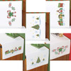Herrschners Seasons Greetings Pillowcase Pair or Dresser Scarf Thread Kit Herrschners Seasons Greetings Pillowcase Pair or Dresser Scarf Thread Kit