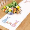 Herrschners Bunny Tails Table Runner Stamped Cross-Stitch Herrschners Bunny Tails Table Runner Stamped Cross-Stitch