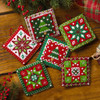 Bucilla Holiday Quilt Squares Felt & Sequin Kit