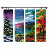 Herrschners Scenic Seasons Banners Kit & Hanger Latch Hook Kit Herrschners Scenic Seasons Banners Kit & Hanger Latch Hook Kit