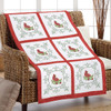 Herrschners Cardinal Charm Quilt Blocks Stamped Cross-Stitch Herrschners Cardinal Charm Quilt Blocks Stamped Cross-Stitch