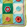 Caron Floral Granny Afghan Crochet Kit