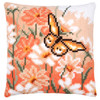 Vervaco Peachy Flower Hues Cushion Needlepoint Kit Vervaco Peachy Flower Hues Cushion Needlepoint Kit