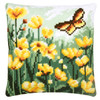 Vervaco Flowers & Butterfly Cushion Needlepoint Kit Vervaco Flowers & Butterfly Cushion Needlepoint Kit