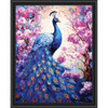 Adbrain Sapphire Peacock Kit & Frame Paint by Number Kit Adbrain Sapphire Peacock Kit & Frame Paint by Number Kit