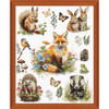 Luca-S Forest Animals Kit & Frame Counted Cross-Stitch