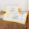 Herrschners Daffodil & Tulip Table Topper & Table Runner Set Stamped Embroidery Kit Herrschners Daffodil & Tulip Table Topper & Table Runner Set Stamped Embroidery Kit