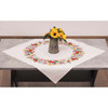 Vervaco Colorful World of Flowers Table Topper Stamped Embroidery Kit Vervaco Colorful World of Flowers Table Topper Stamped Embroidery Kit