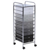 HoneyCanDo 10-Drawer Rolling Storage Cart with Plastic Drawers Accessory HoneyCanDo 10-Drawer Rolling Storage Cart with Plastic Drawers Accessory