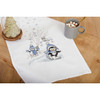 Herrschners Skating Penguin Table Runner Stamped Cross-Stitch Kit Herrschners Skating Penguin Table Runner Stamped Cross-Stitch Kit