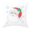 Herrschners Holiday Santa Pillow Cover Stamped Cross-Stitch Kit Herrschners Holiday Santa Pillow Cover Stamped Cross-Stitch Kit