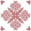 Herrschners Redwork Lace Quilt Blocks Thread Kit