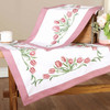 Herrschners Blooming Tulips Table Runner & Table Topper Set Stamped Embroidery