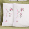 Herrschners Morgan Pillowcase Pair Stamped Embroidery Herrschners Morgan Pillowcase Pair Stamped Embroidery