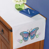 Herrschners Royal Butterfly Dresser Scarf Stamped Cross-Stitch