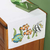 Herrschners Under the Sea Dresser Scarf Stamped Cross-Stitch Herrschners Under the Sea Dresser Scarf Stamped Cross-Stitch