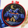 Abris Art Around the Campfire Hoop Counted Cross-Stitch Kit Abris Art Around the Campfire Hoop Counted Cross-Stitch Kit