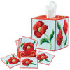 Herrschners Sweet Poppies Tissue Box & Coasters Set Plastic Canvas Herrschners Sweet Poppies Tissue Box & Coasters Set Plastic Canvas