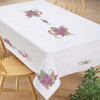 Herrschners Tropical Orchids Tablecloth Stamped Cross-Stitch Herrschners Tropical Orchids Tablecloth Stamped Cross-Stitch