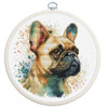 Luca-S The French Bulldog Hoop Counted Cross-Stitch Kit Luca-S The French Bulldog Hoop Counted Cross-Stitch Kit