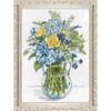 Design Works Blue & Yellow Floral Kit & Frame Counted Cross-Stitch Design Works Blue & Yellow Floral Kit & Frame Counted Cross-Stitch