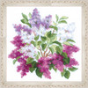RIOLIS Lilac Blossoms Kit & Frame Counted Cross-Stitch