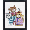 Design Works Cats' Pajamas Counted Cross-Stitch Kit