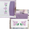 Herrschners Lilac Blooms Cuffed Pillowcase Pair & Dresser Scarf Set Stamped Cross-Stitch Herrschners Lilac Blooms Cuffed Pillowcase Pair & Dresser Scarf Set Stamped Cross-Stitch