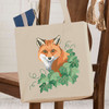 Herrschners Woodland Fox Tote Bag Stamped Cross-Stitch Kit