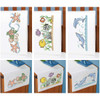 Herrschners Sealife Trio Pillowcase Pair or Dresser Scarf Thread Kit