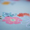 Springtime Table Topper Stamped Cross Stitch & Stamped Embroidery Kit